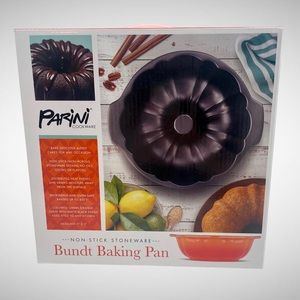 Parini Non Stick Stoneware 9x3” Bundt Baking Pan!